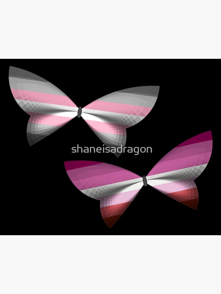 Lesbian Demigirl Pride Butterflies Poster For Sale By Shaneisadragon