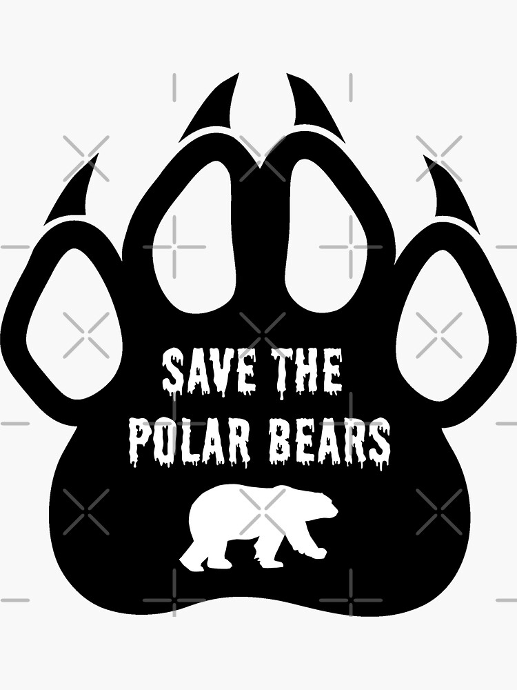 SAVE THE POLAR BEARS Sticker For Sale By Color Co Redbubble