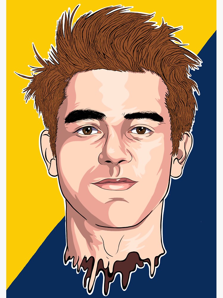 KJ Apa Artwork Sticker For Sale By HeyitsArt Redbubble