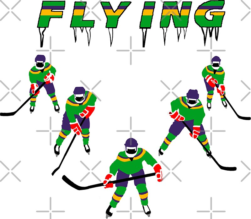 "Mighty Ducks Flying ''V''" Stickers by MrTWilson Redbubble