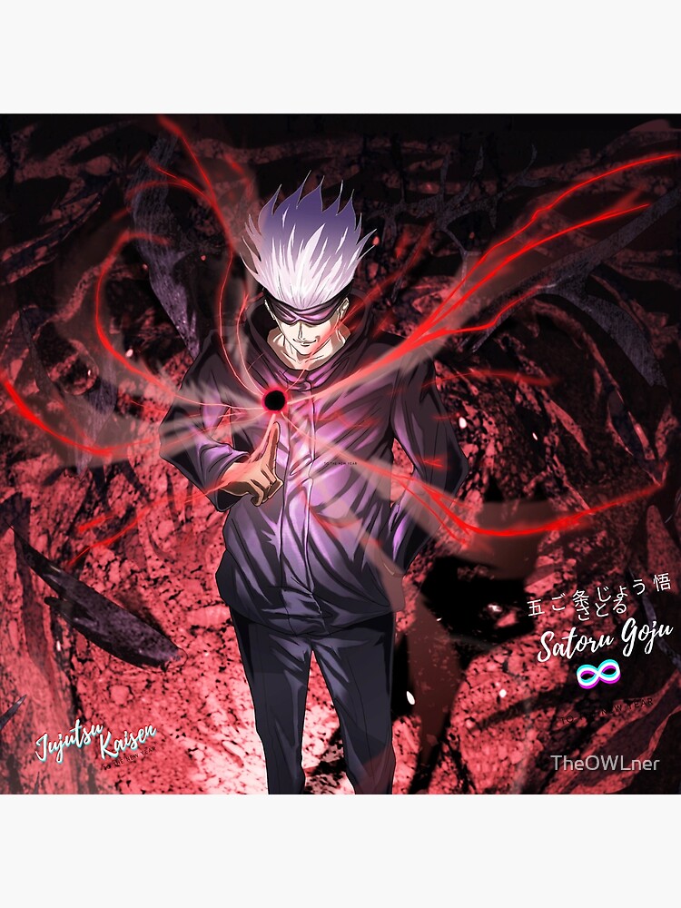 Satoru Goju Jujutsu Kaisen Poster By TheOWLner Redbubble