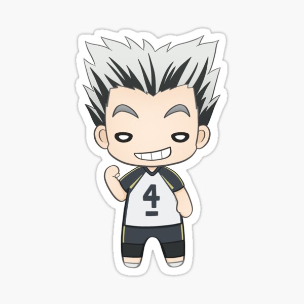 Bokuto Kotaro Haikyuu Chibi Sticker For Sale By Kaguarts Redbubble