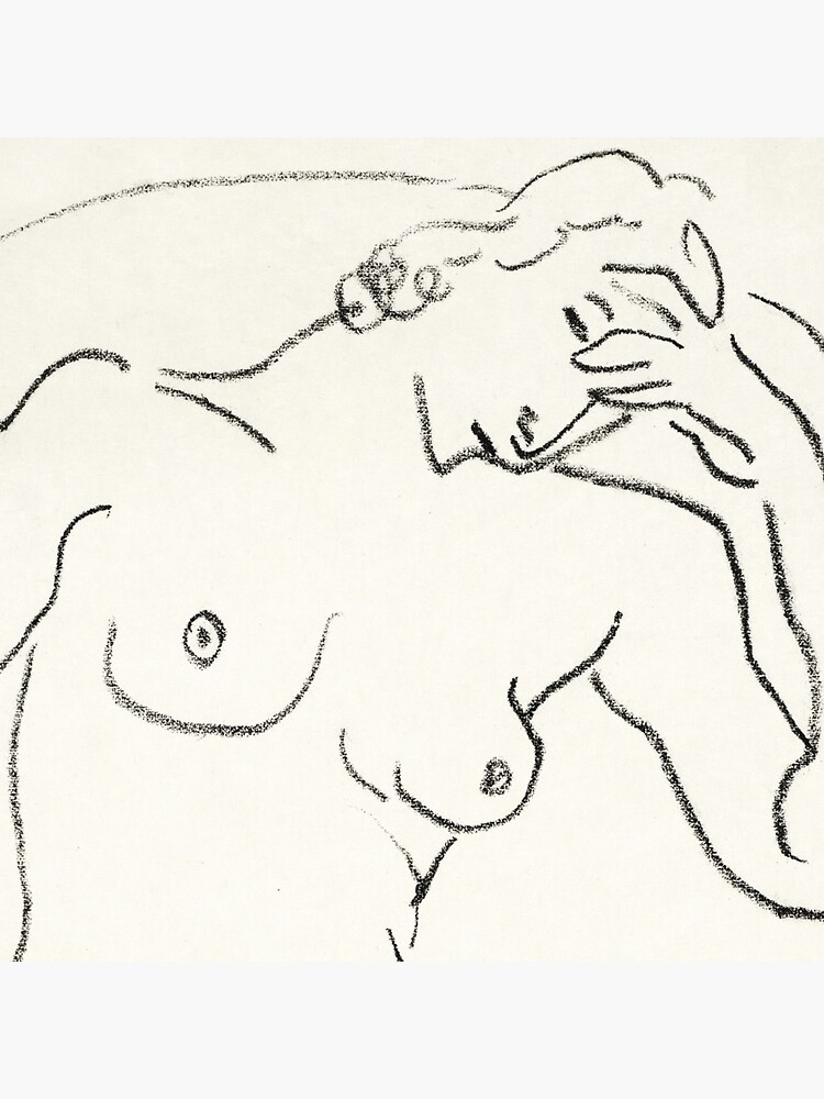 Henri Matisse Nude Sketch Naked Woman 1922 Pin By SFTStudio Redbubble