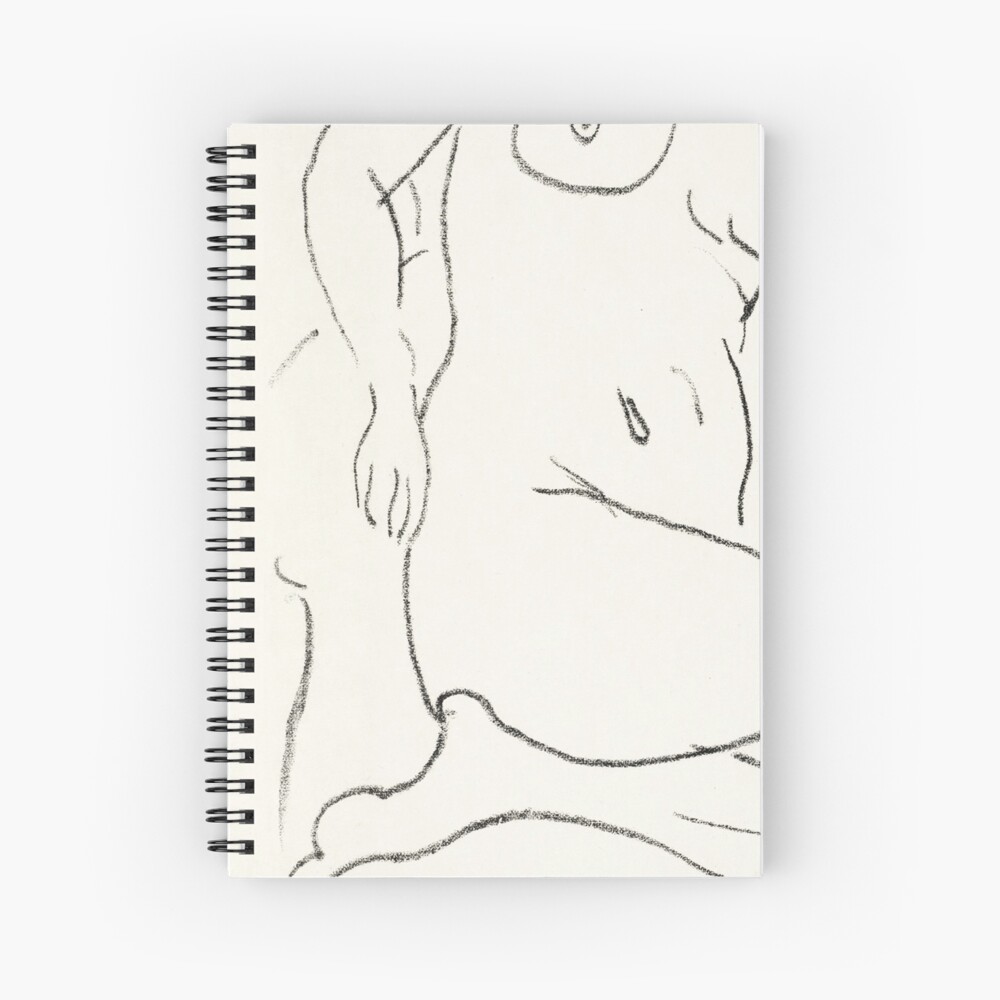 Henri Matisse Nude Sketch Naked Woman Spiral Notebook By