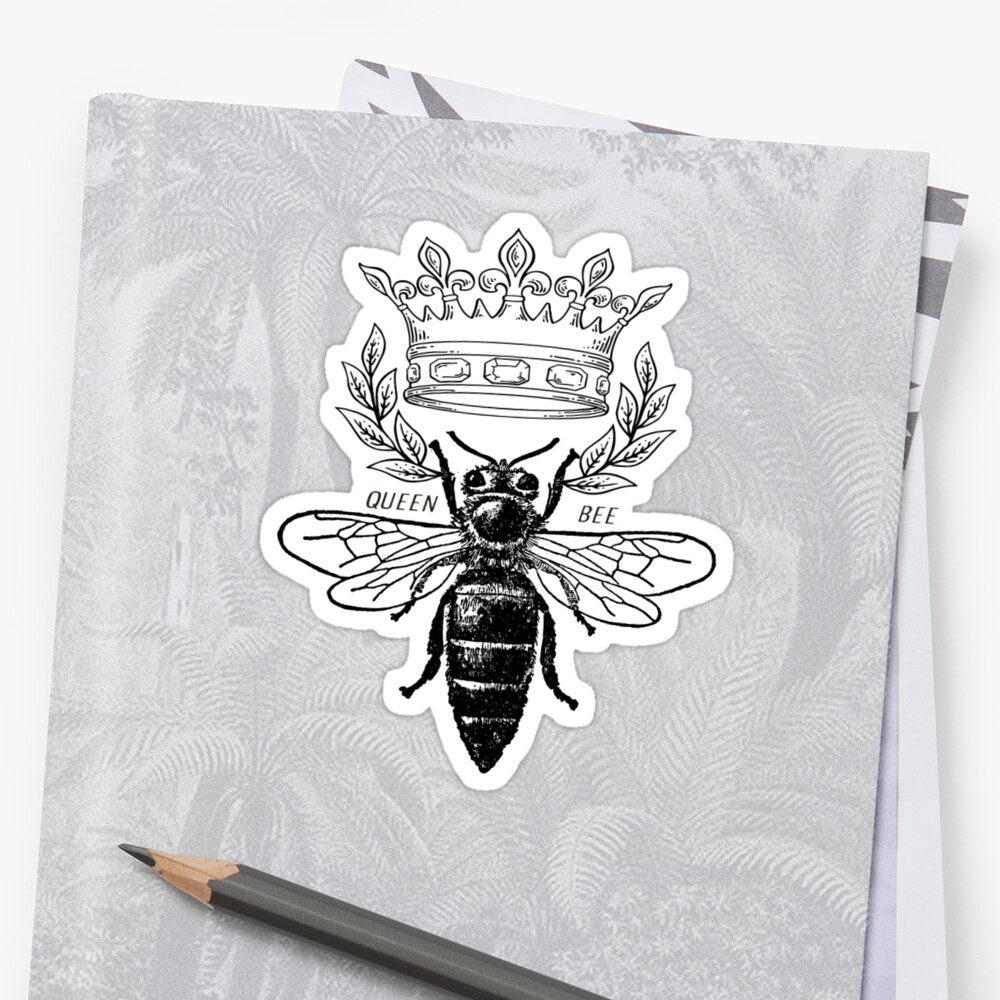 Queen Bee Stickers By SouthPrints Redbubble