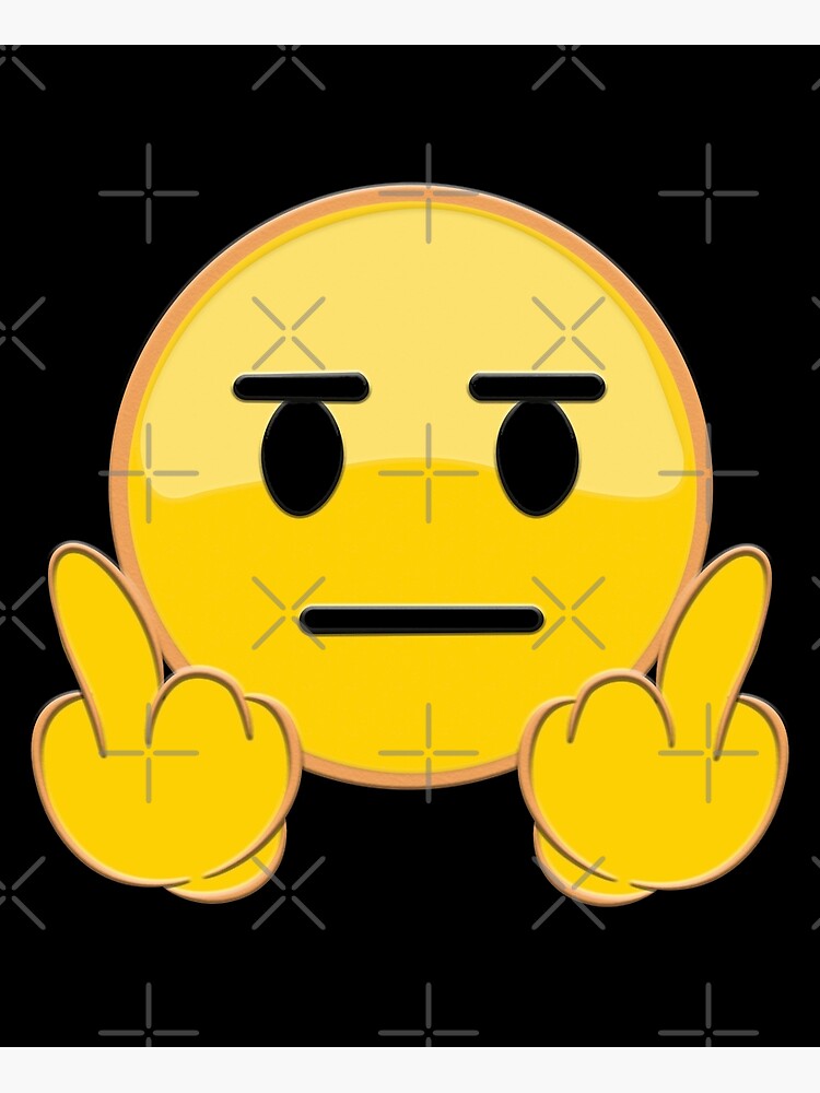 Fuck You Emoji Art Print By Schallerer Redbubble