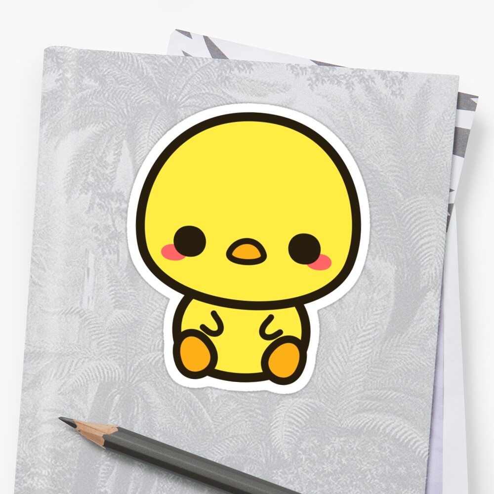 Cute Chick Sticker By Peppermintpopuk Redbubble