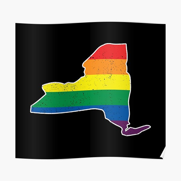 New York Gay Pride Flag Poster For Sale By UBUCO Redbubble