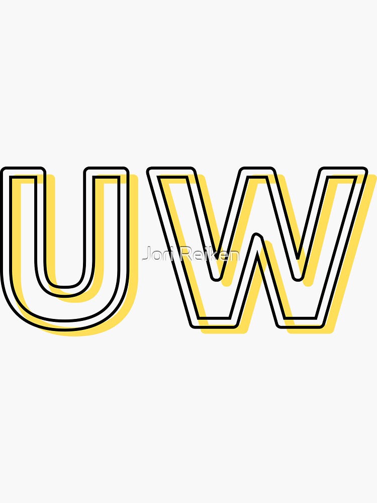 Uw Sticker By Jreiken Redbubble