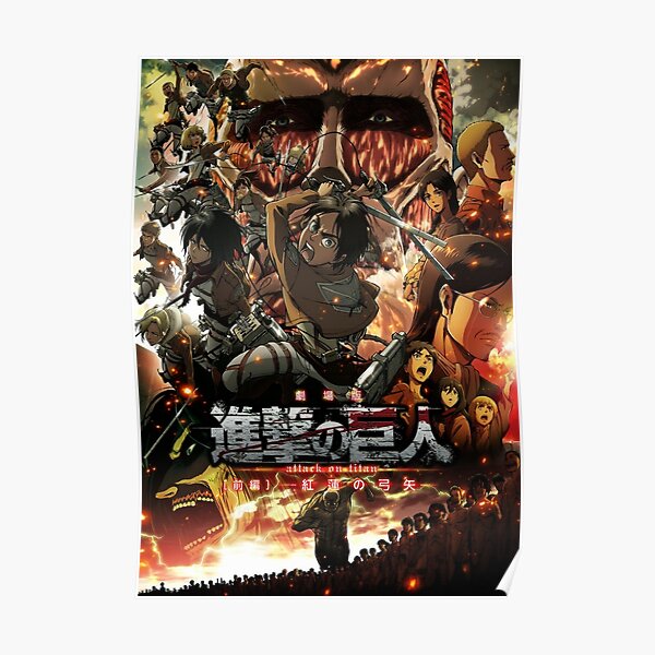 Shingeki No Kyojin Poster For Sale By Ricon Otaku Redbubble