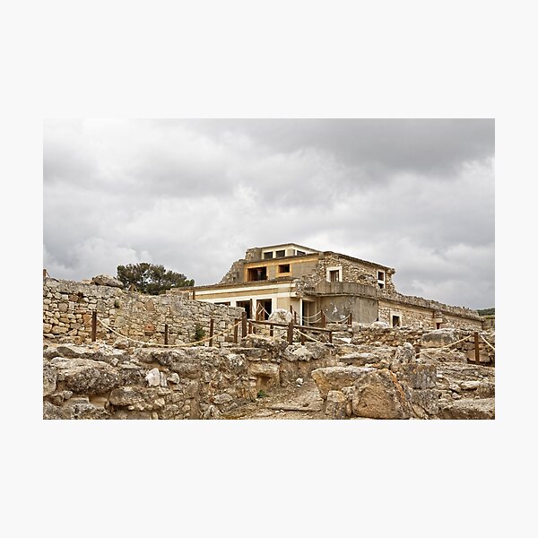 Lámina fotográfica El palacio de Knossos Minotauro o laberinto