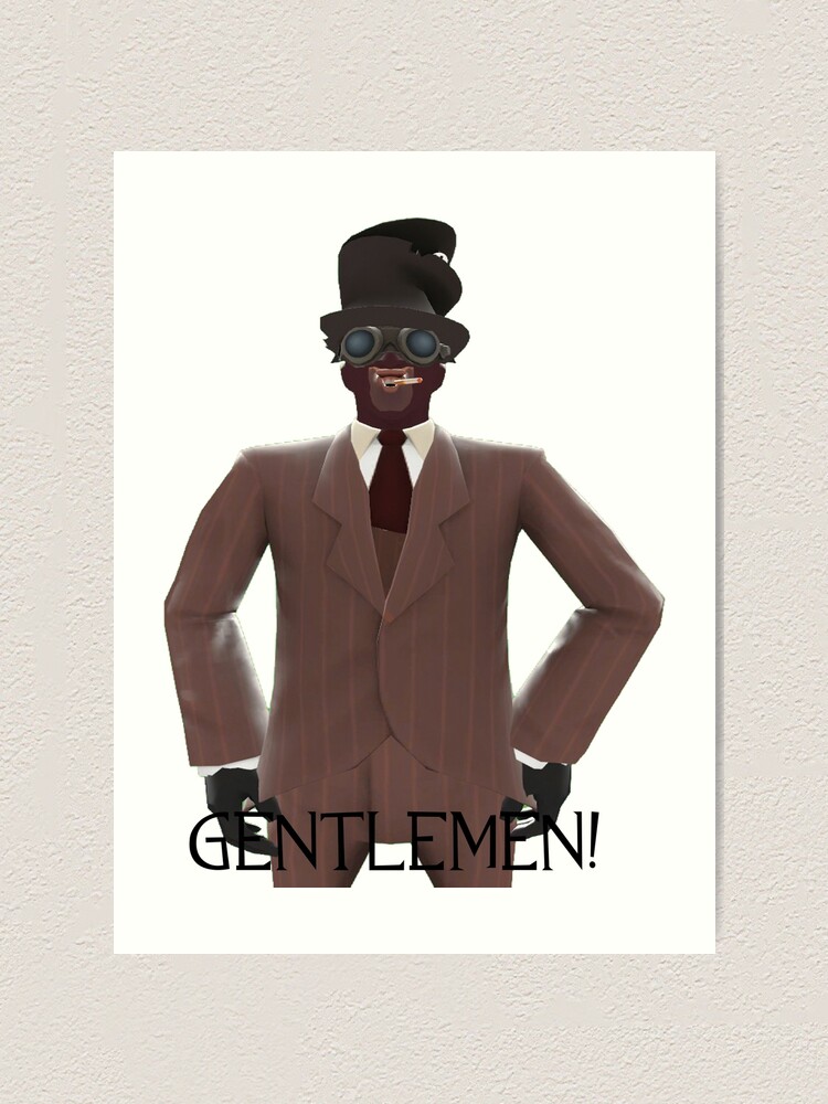 Tf Gibus Spy Gentlemen Art Print By Gibuscentral Redbubble