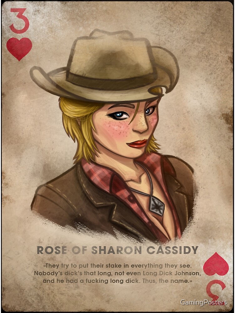 Fallout New Vegas Rose Of Sharon Cassidy Playing Card Poster By