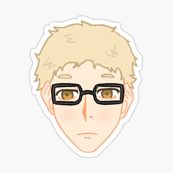 Tsukishima Kei Sticker For Sale By Harubob Redbubble