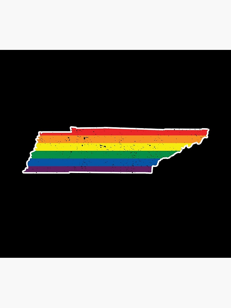 Tennessee Gay Pride Flag Poster By Ubuco Redbubble