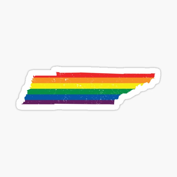 Tennessee Gay Pride Flag Sticker For Sale By Ubuco Redbubble