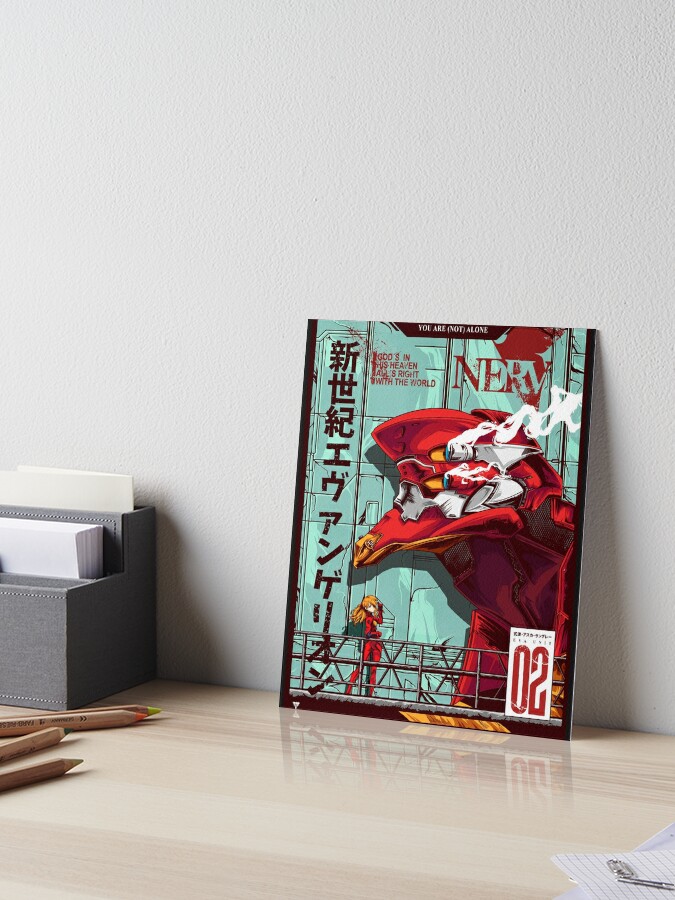 Lámina rígida con la obra Evangelion EVA 02 COLOR Poster de Jhony