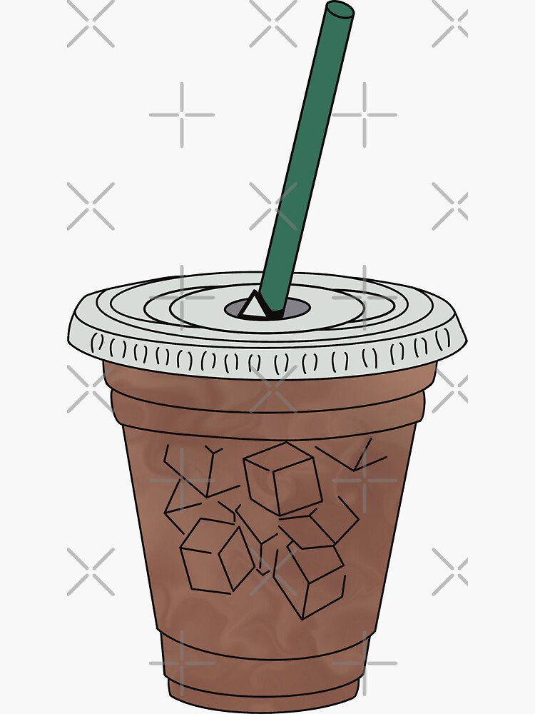 Iced Mocha Sticker For Sale By Art By Alyssa Redbubble