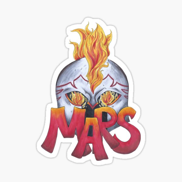 Mars Name Art Sticker For Sale By AvalonUnmuzzled Redbubble