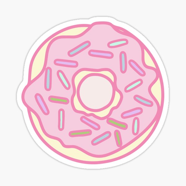 Aesthetic Donut Sticker For Sale By Masa Redbubble