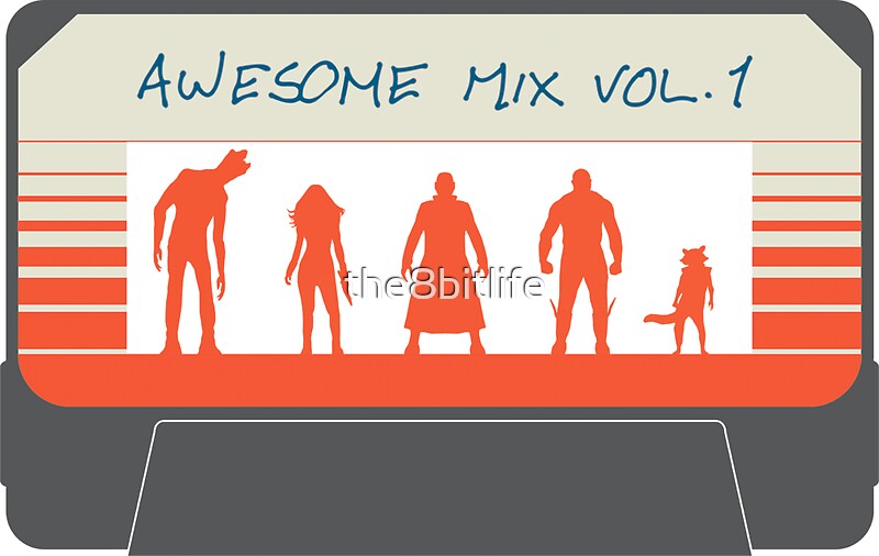 "Awesome Mix" Stickers by the8bitlife Redbubble