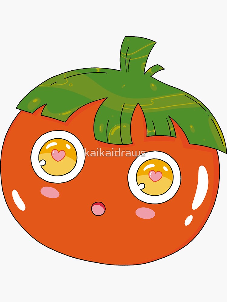 A Very Cute Tomato Sticker For Sale By Kaikaidraws Redbubble