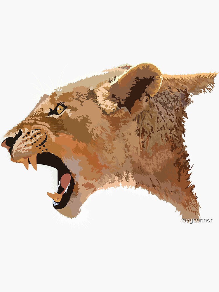 Lioness Sticker For Sale By Levyconnor Redbubble