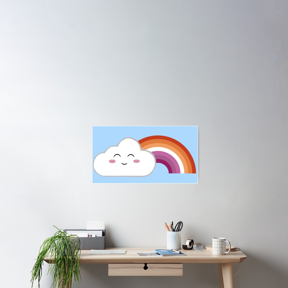 LGBTQ Cloud Lesbian Poster By PansArt Redbubble