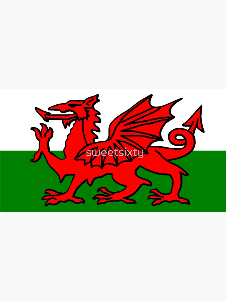 Welsh Flag Sticker For Sale By Sweetsixty Redbubble