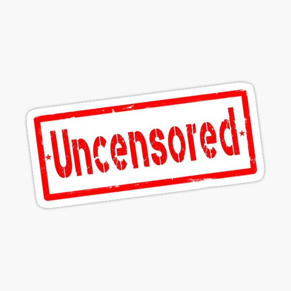 Uncensored Red Rubber Stamp Sticker By Jasin G Designs Redbubble