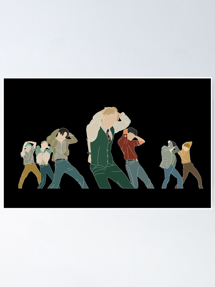 Bts Dynamite Dance Moves Poster By Noonastudio Redbubble