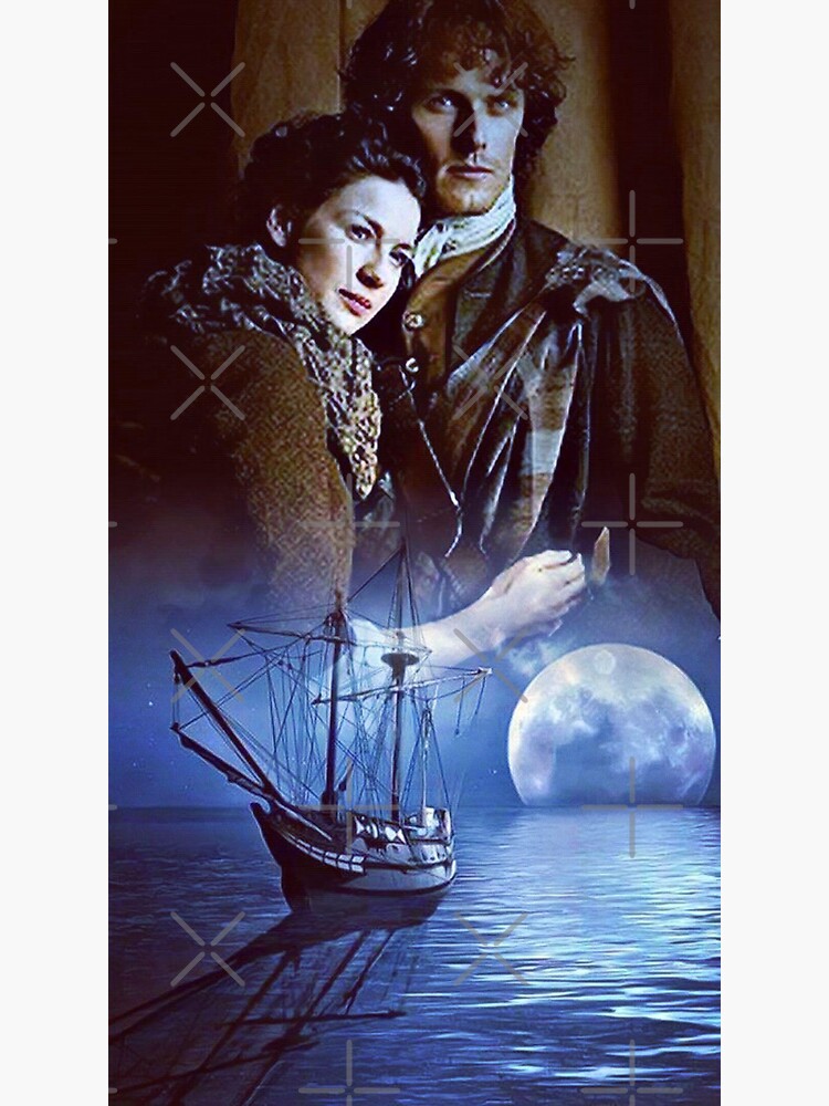 Jamie And Claire Fraser Sticker By V S Redbubble