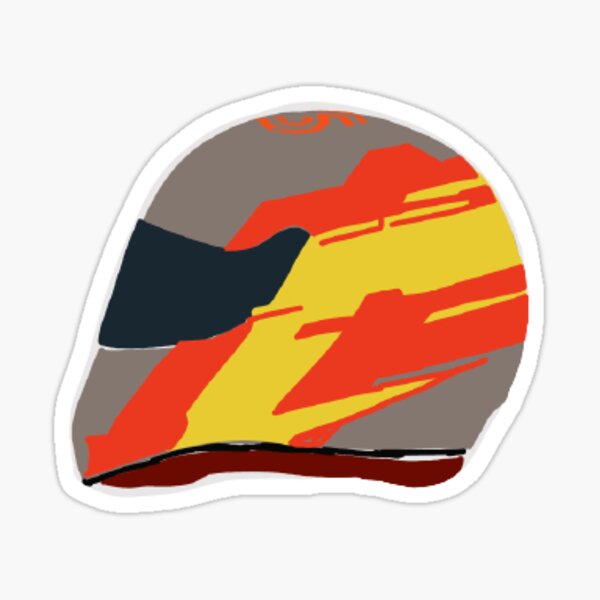 Carlos Sainz Helmet Sticker For Sale By Brittjuhh Redbubble