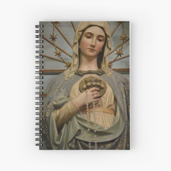 Cuaderno de espiral Camisetas de la Virgen María ideas de la Virgen