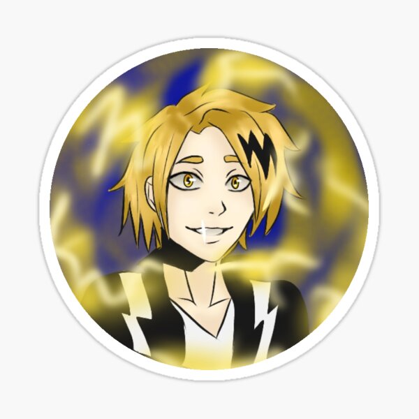 Denki Kaminari Sticker For Sale By JadeeeStudio Redbubble