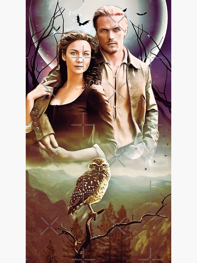 Jamie And Claire Fraser Poster For Sale By V2711S Redbubble