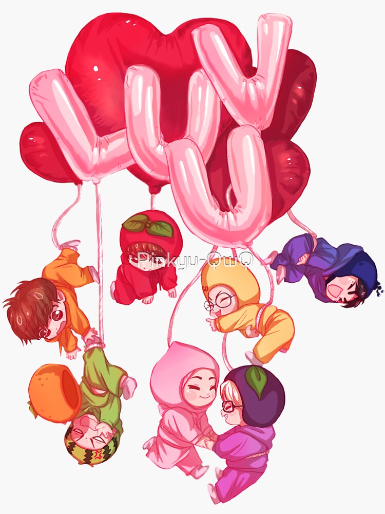 Enhypen Fruits Sticker By Pinkyu Qwq Redbubble