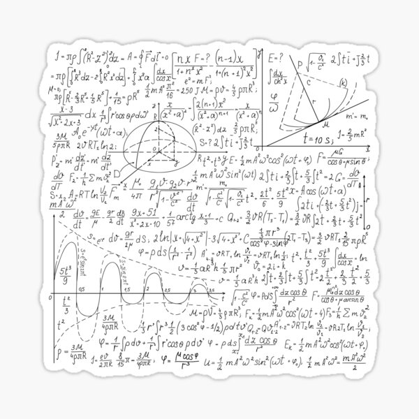 Mathematics Euclidean Formula Paper Sticker For Sale By THELEMA