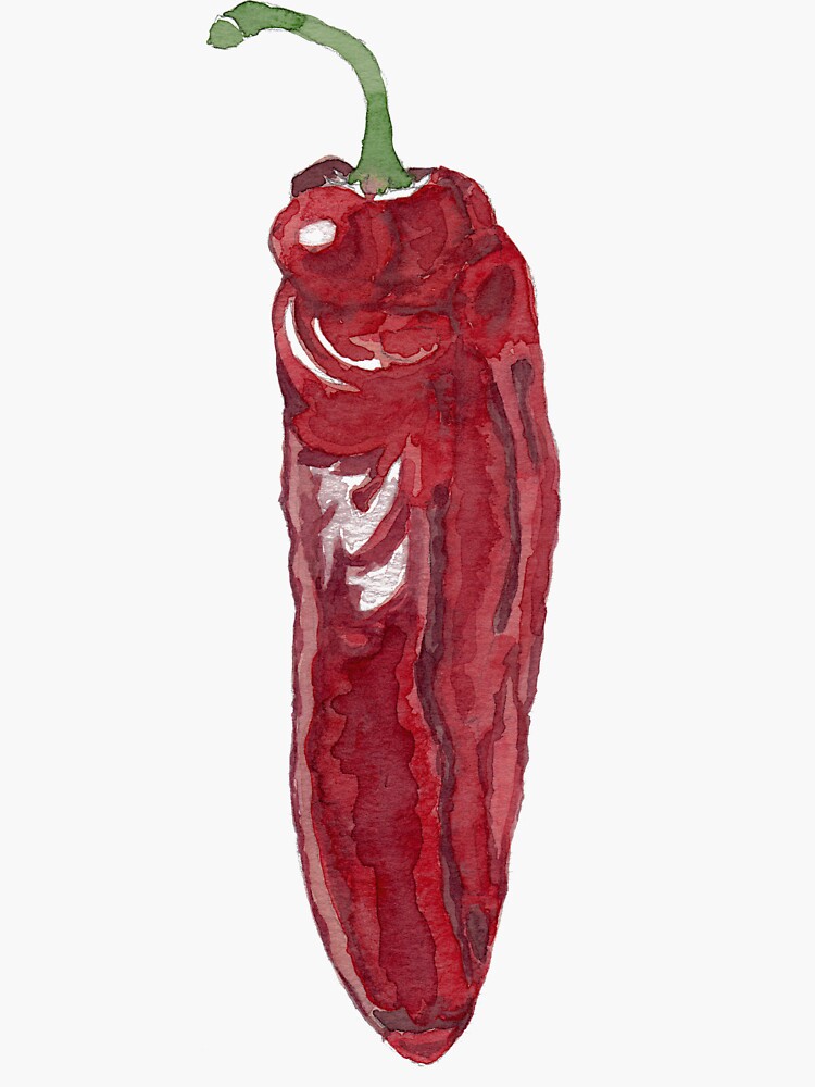 Red Hot Chilli Pepper Sticker For Sale By Jooliart Redbubble