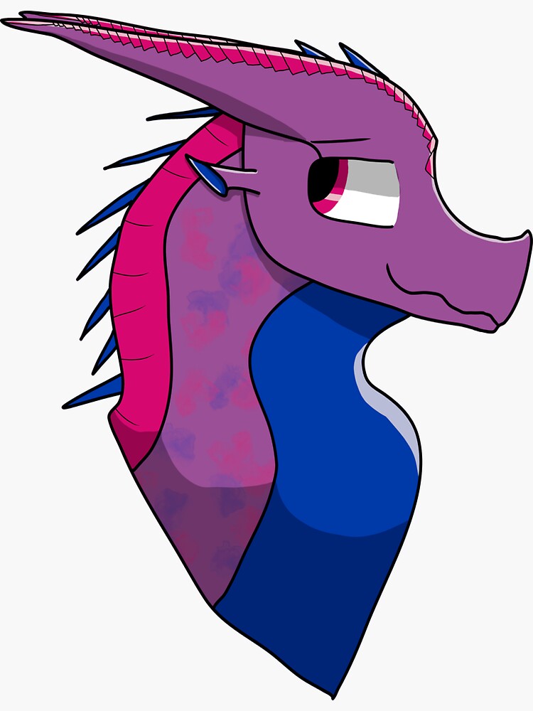 Bi Pride Dragon Sticker For Sale By NrdyTfling Redbubble