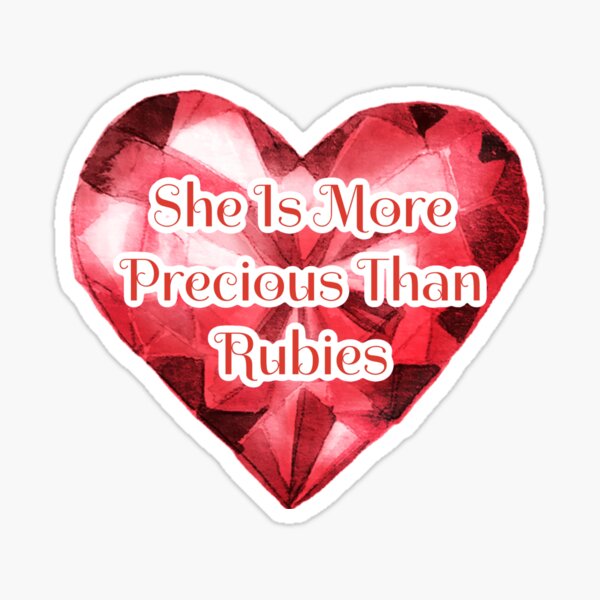 More Precious Than Rubies Gifts Merchandise Redbubble