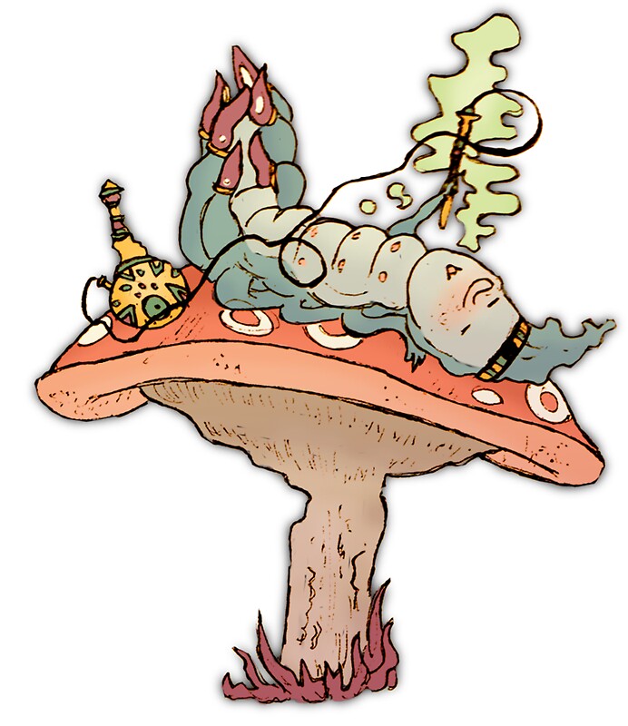 Hookah Smoking Caterpillar Stickers Redbubble