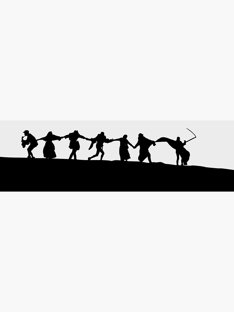 The Seventh Seal Danse Macabre Sticker For Sale By Jruess1 Redbubble