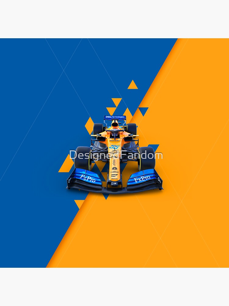 Mclaren Racing Car Logo Sticker For Sale By Designedfandom Redbubble