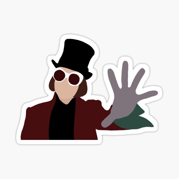 Willy Wonka Sticker For Sale By Honeycomb Ink Redbubble