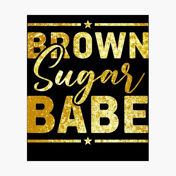 Brown Sugar Babe Melanin Black African American Photographic Print