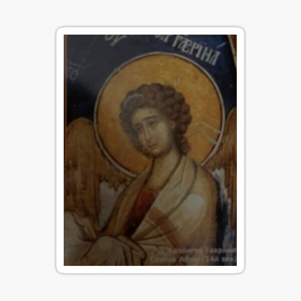 The Archangel Gabriel Mount Athos 14 C Sticker For Sale By Julia