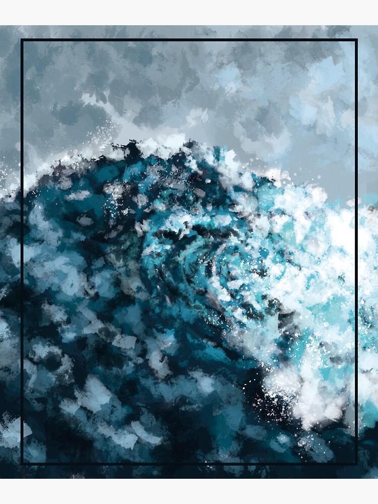 Ocean Wave Sticker For Sale By Gri Redbubble