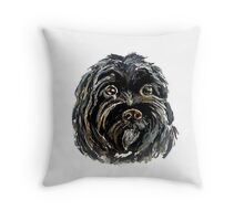 dog print throw pillows