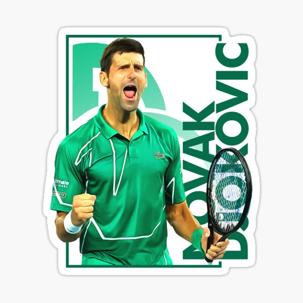 Novak Djokovic Sticker For Sale By Netjamalix Redbubble